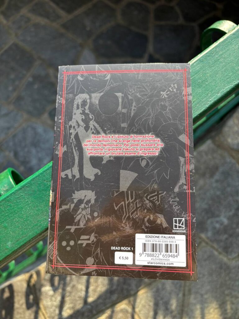 Retro copertina Volume 1 dell'opera Dead Rock 