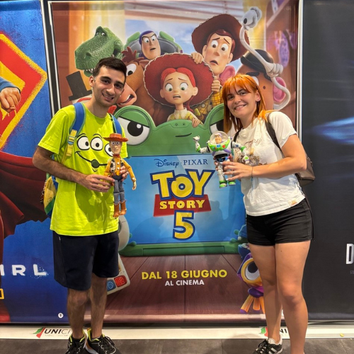 Toy Story 5: noi al cinema per la premiere del film (lungometraggio) d'animazione disney